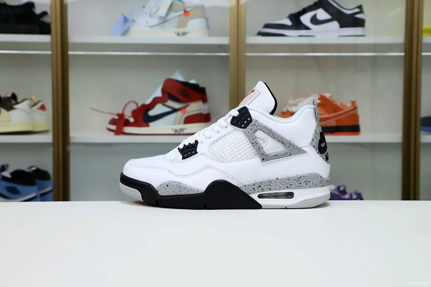 Kimikick 4 White Retro Air Cement Jordan 0728